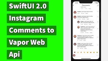 SwiftUI 2 0 Instagram Clone Comments Screen To Vapor Server Part 11