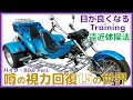 誰でも視力が良くなる映像！『遠近体操法』（バイクVer1）スマホ20cm・パソコン50cm離して快適トレーニング。視力回復トレーニング。視力アップ！噂の視力回復1.5の世界。