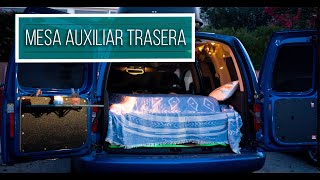 Cómo hacer una mesa auxiliar trasera para Minicamper Volkswagen Caddy ?? (English subtitles)