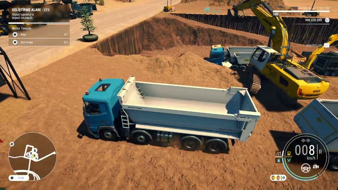 Construction Simulator 2022 Maden kazısına devam Part 2