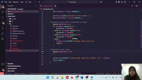 Tugas 2 Algoritma Gaji Karyawan pemrograman java IF- ELSE IF #universitasterbuka