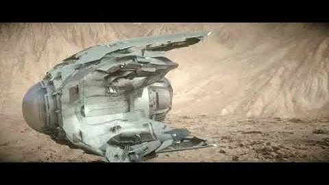 Escape Pod Concept Design Model test animation