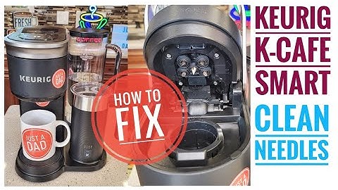 How To Fix Keurig K-Cafe SMART K Cup Coffee Maker Clean Clogged Needles with Paperclip