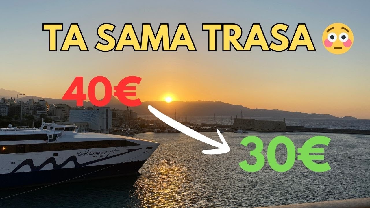 Jak znaleźć najtańsze bilety na prom - przykład Kreta