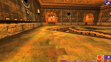 Quake 3 Rocket Arena - intricate steps between vs Clan MTK - ra3map7 - broadway! POV