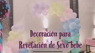 Decoracion Para Revelacion De Sexo De Bebe Baby Shower Gender Reveal Arco Sin Base Mairy Youtube