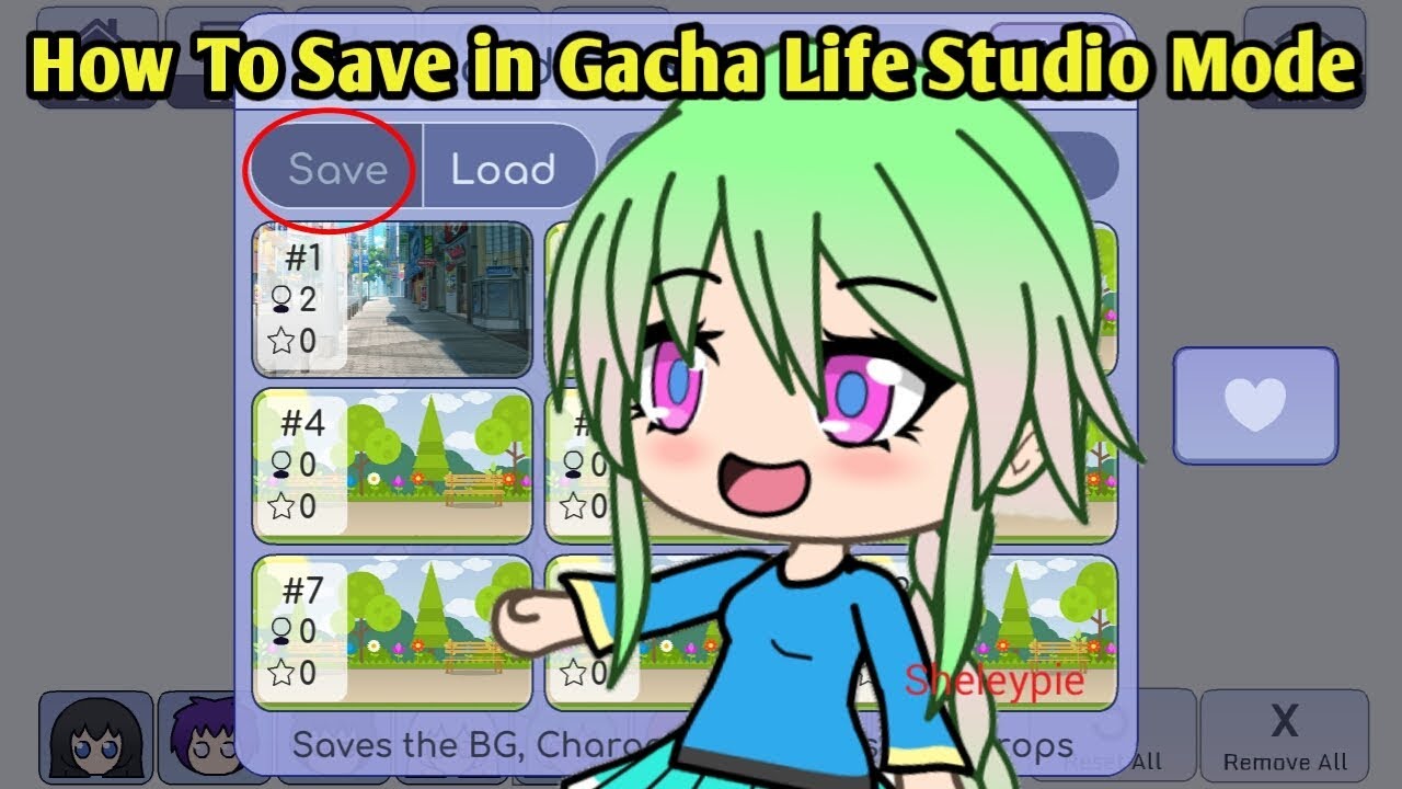 How To Save In Gacha Life Studio Mode Shout Out Youtube