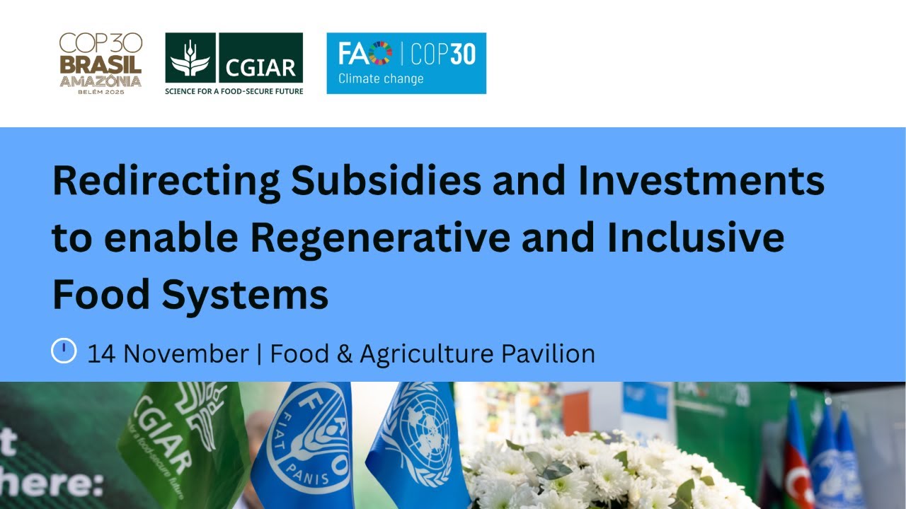Food Redirect Redirecting Subsidies and Investments to enable Regenerative and ...