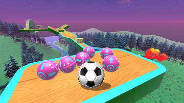 Sky Rolling Balls - All Levels Gameplay Android, iOS ( Level 1034 - 1042 )