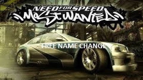 How to Change NFS MW Name Without Losing Progrees