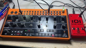 SH101 SUB Oscillator on Behringer Crave  demo 2