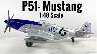 P51 Mustang 148 Scale Snap On Model Kit By Newray