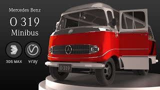 Mercedes Benz O 319 Minibus - Turntable