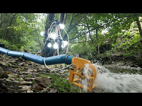 Микро ГЭС Поперечного потока из гироскутера Ver 2. DIY Hydroelectric power. Crossflow Hydro Turbine.