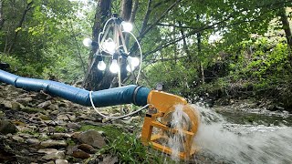 Микро ГЭС Поперечного потока из гироскутера Ver 2. DIY Hydroelectric power. Crossflow Hydro Turbine.