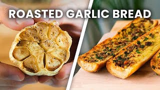 Viral TikTok GARLIC BREAD Recipe 3 Ways (Roasted Garlic) screenshot 2