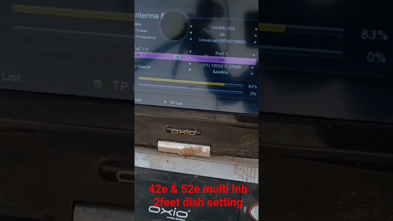 42E And 52E multi lnb 2 Feet Dish setting, 