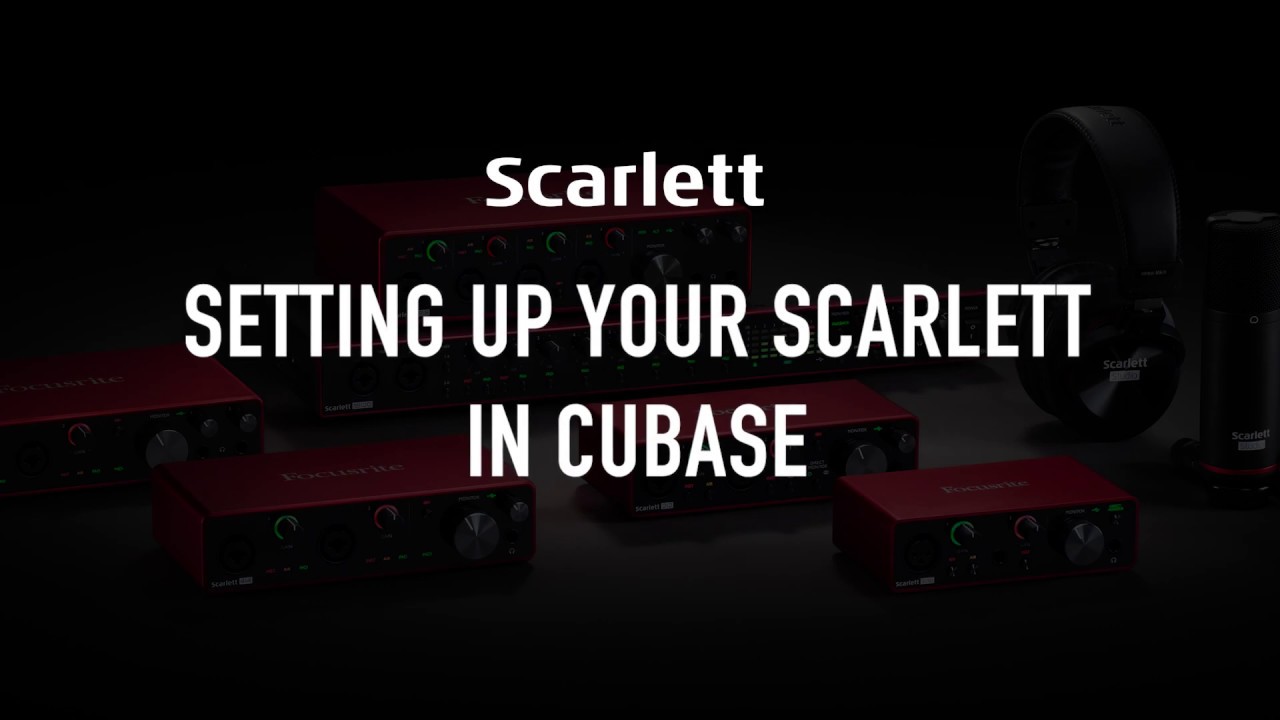 Deuk Eentonig inzet Setting up your Scarlett in Cubase - YouTube