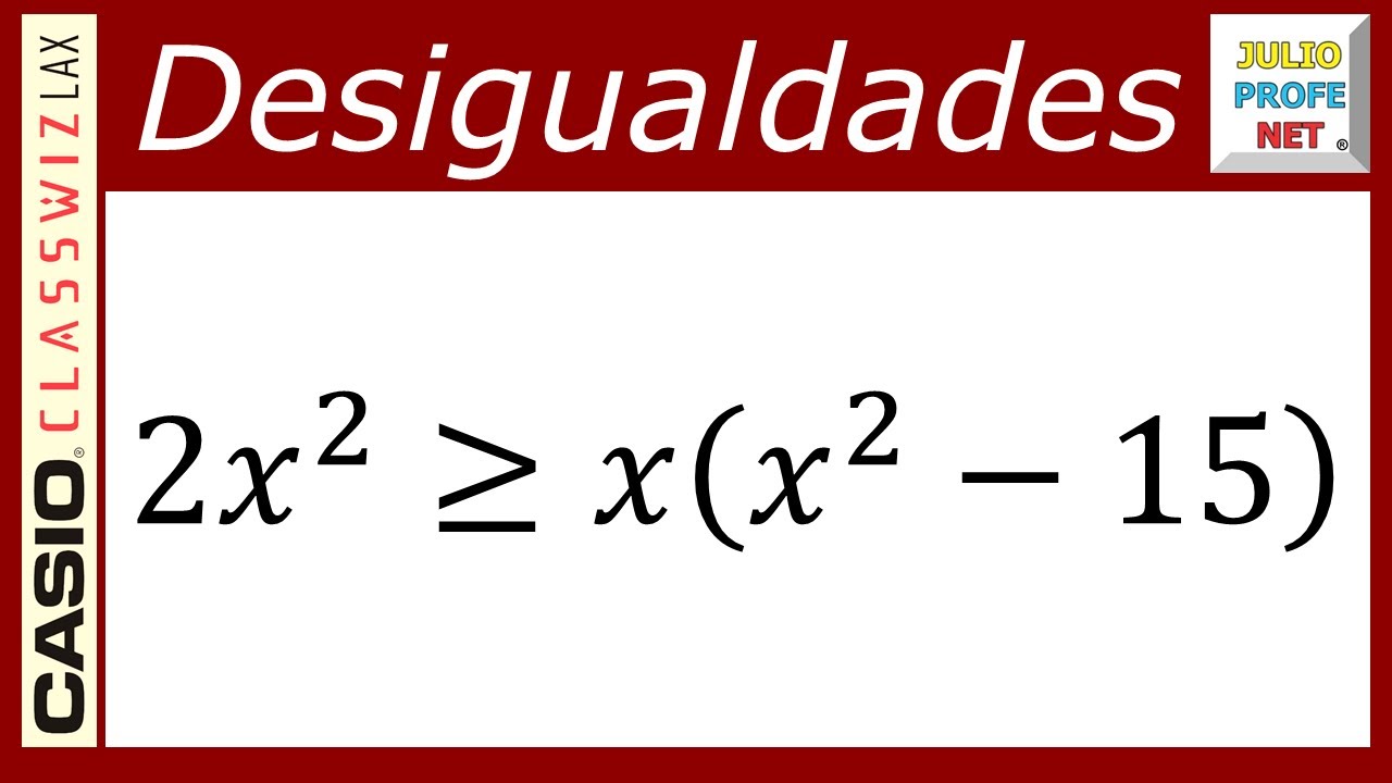 Desigualdades o inecuaciones cúbicas | Ej. 4 