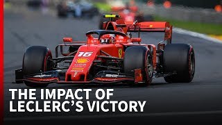 After 13 races of the 2019 formula 1 season, and multiple missed
opportunities along way, charles leclerc ferrari have their first win.
tom errington...