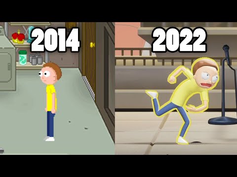 Evolution Of Rick And Morty In Games | Then Vs Now