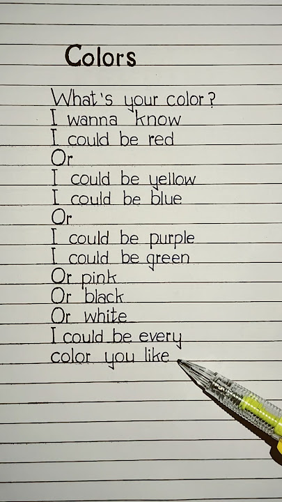 colors lyrics stella jang #colors #stellajang #lyrics