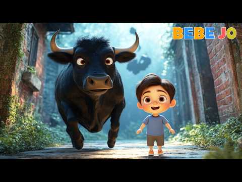 O Boi está dormindo mas ele pode acordar e te Pegar! | Bebe Jo | Português - Canções Infantis