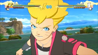 Naruto Shippuden Ultimate Ninja Storm 4 Boruto DLC - Alternate Boruto & Sarada Costumes Gameplay