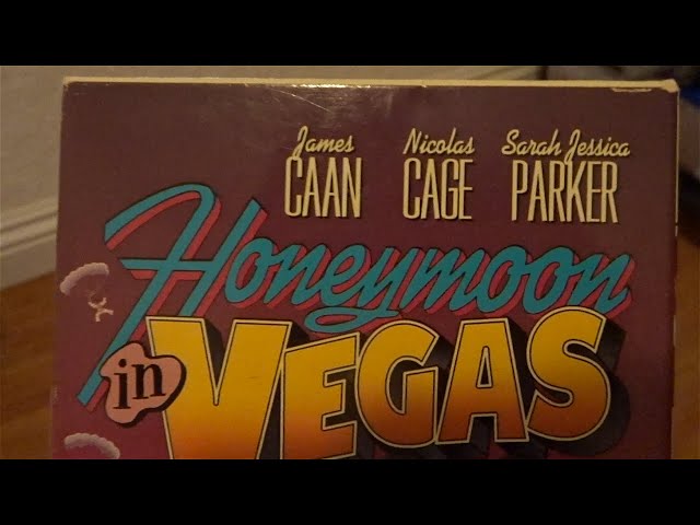 Honeymoon In Vegas 1992 VHS Box Reading