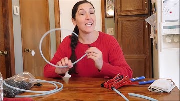 Assembling maple syrup sap taps & drop lines for 3/16th maple tubing