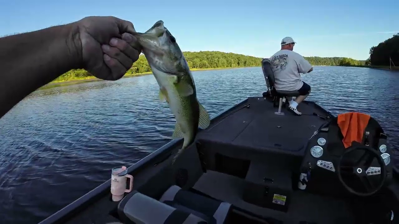 bass fishing Lake Rupert in September