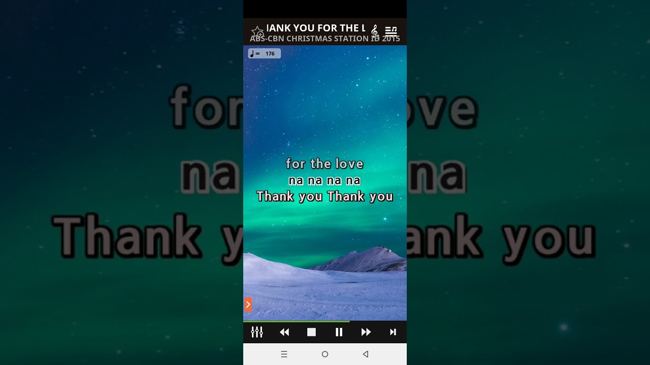 THANK YOU FOR THE LOVE BY ABS CBN CSID 2015 KARAOKE MIDIFUN 6705 HDD KARAOKE PLAYER