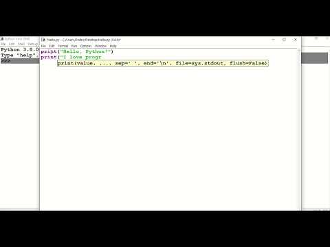 Using IDLE to create a Python script