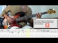 Liam Gallagher - One Of Us BASS COVER + PLAY ALONG TAB + SCORE PDF