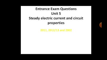 physics ethiopian university entrance exam unit 5, steady electric current and circuit properties.