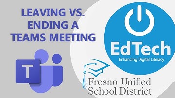 How to End a Teams Meeting vs. Leaving a Teams Meeting