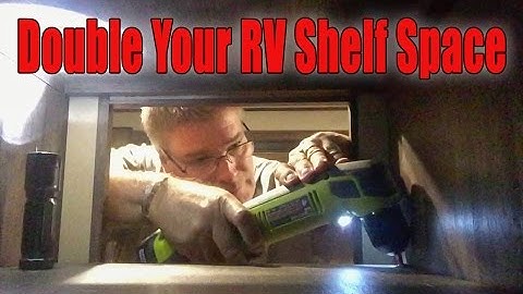 How to double the shelf space for your RV cabinets
