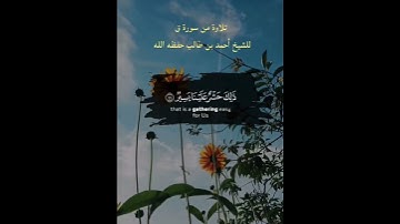 《 واستمع يوم يناد المناد من مكان قريب (٤١) 》تلاوة من سورة ق |للشيخ أحمد بن طالب حفظه الله و رعاه
