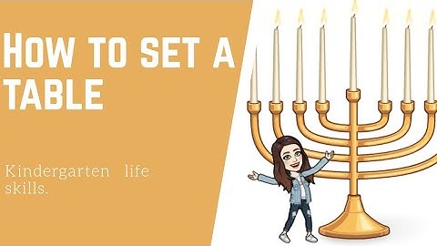 Table setting (kindergarten | life skills)