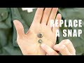 How to Replace Metal Spring Snaps on Jackets, Coats, Bags, etc.