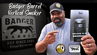 Badger Barrel Vertical Smoker #pitbarrelcooker #badgerbarrel