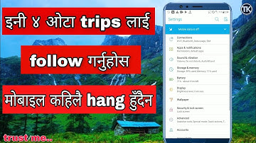 4 Secret Trips For Solve Android Mobile Hang Problem || Mobile Hanging Problem Solution || in nepali