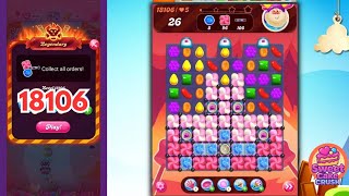 Legendary Level No Booster Candy Crush Saga Level 18106