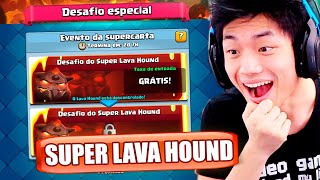 TESTANDO O SUPER LAVA HOUND!! CLASH ROYALE