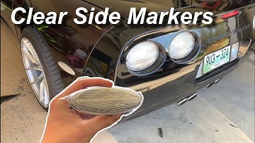 CLEAR LED Side Markers for C5 Corvette