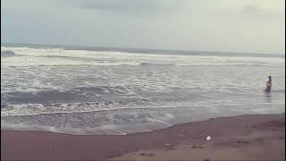 pemandangan pantai sore hari