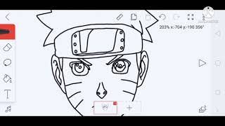 Adik auni first time lukis Naruto terus jadi🤣 aplikasi flipaclip🤗😂 screenshot 5