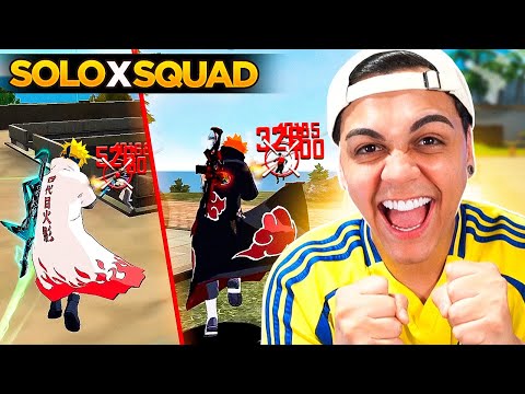 COMPREI O PAIN E O MINATO E IMPRESSIONEI A TODOS NESSAS PARTIDAS SOLO VS SQUAD!! FREE FIRE MOBILE
