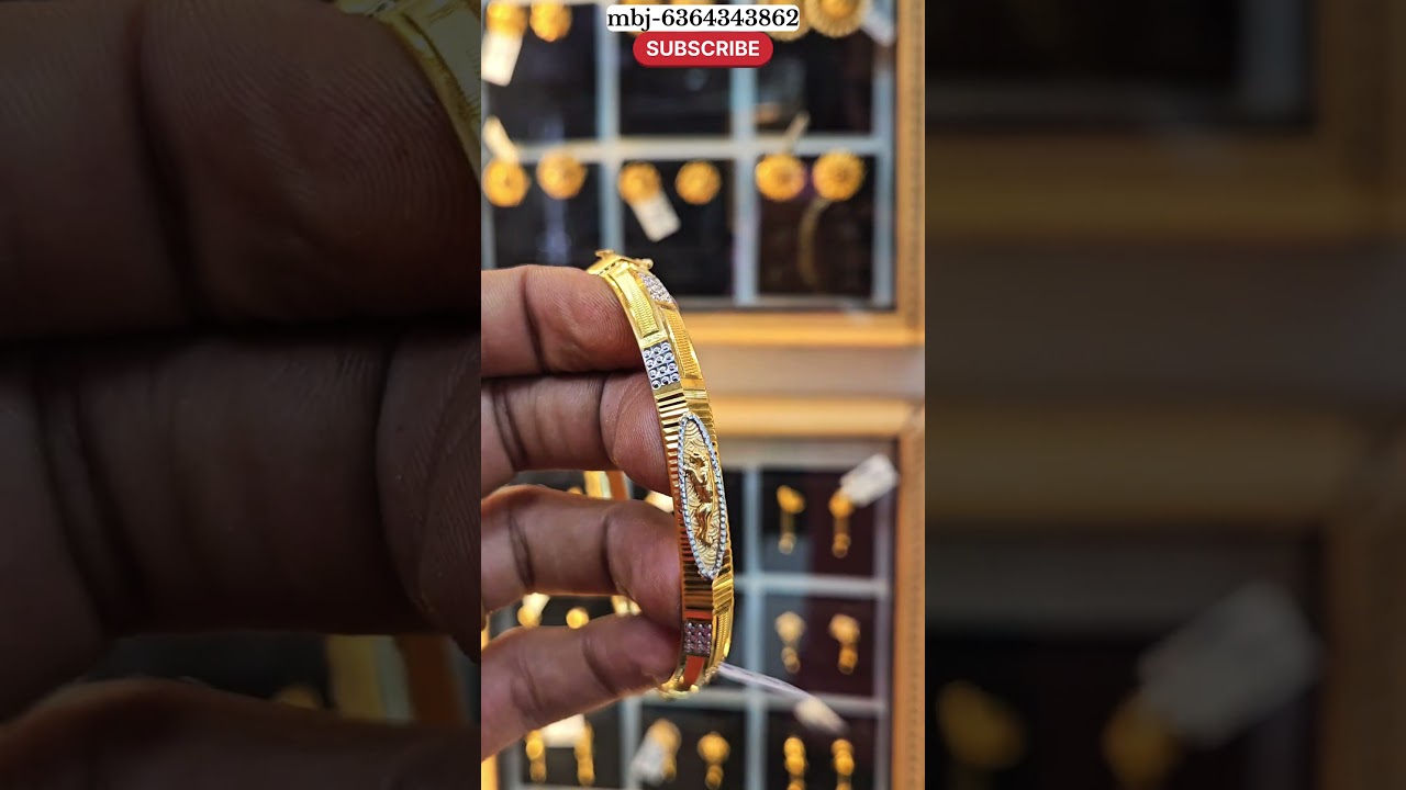 premium gold jaguar kada for men 