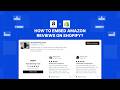 How to Embed Amazon reviews on Shopify? (2026)